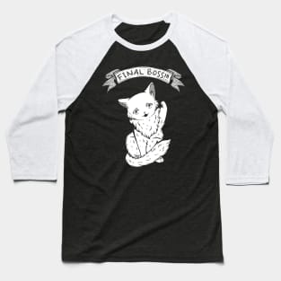 Kitty Final Boss Illustration Baseball T-Shirt